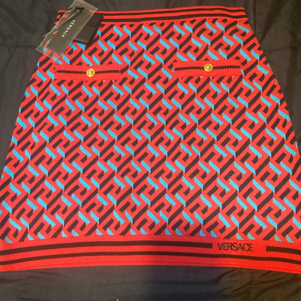 Versace sweater skirt